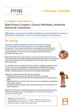 High-Power Couplers, Ceramic Windows, Antennas, Doorknob Transitions-1