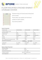 FLOOR MOUNTED STACKED ENERGY  STORAGE SYSTEM - 1