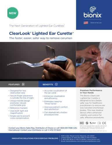 ClearLook&reg; Lighted Ear Curette&trade;