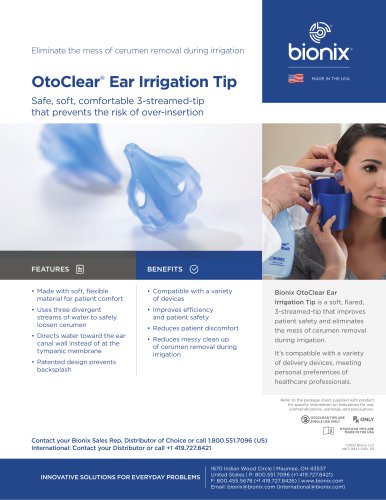 OtoClear&reg; Ear Irrigation Tip