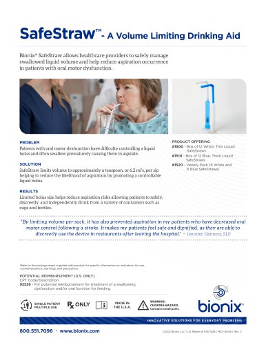 SafeStraw&trade;-