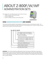 Z-800F/W/WF ADMINISTRATION  SETS - 4