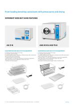 BENCHTOP AUTOCLAVES WITH PREVACUUMS AND DRYING - AHS-B SERIES - 6