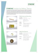 SYNBONE Portfolio for Ballistic Testing - 1