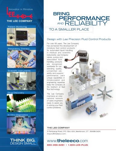 Electro Fluidic Systems - The LEE Company - PDF Catalogs | Technical  Documentation