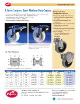 S Series Stainless Steel/Antimicrobial Casters - 2