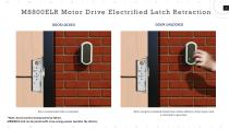 M8800ELR Motor Drive Electrified Latch Retraction Narrow Backset Mortise Lock-4