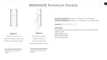 M8800ELR Motor Drive Electrified Latch Retraction Narrow Backset Mortise Lock-7