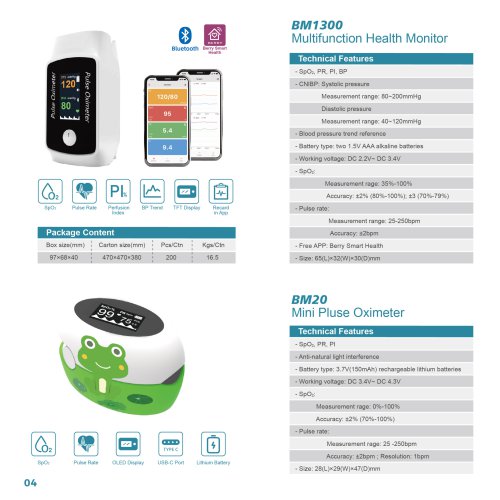 BM20 Fingertip Pulse Oximeter