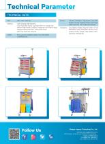 AG-ET001A1-850mm Hospital ABS Material Emergency Trolley-3