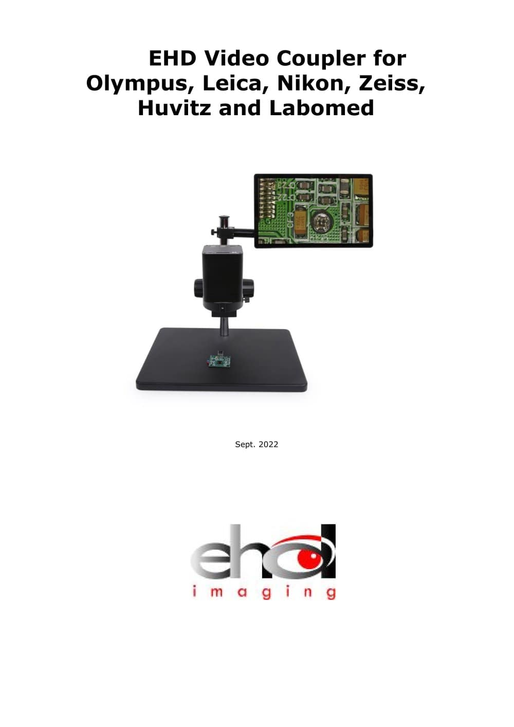 EHD Video Coupler for  Olympus, Leica, Nikon, Zeiss, Huvitz and Labomed - EHD imaging