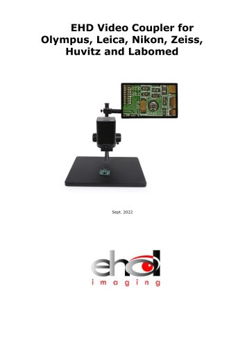 EHD Video Coupler for  Olympus, Leica, Nikon, Zeiss, Huvitz and Labomed