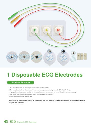 Disposable ECG Electrodes 1705101151,1705101131,1705101132,V0014AL,V0014NL