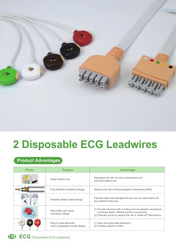 Disposable ECG Leadwires OEM#33103