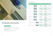 Disposable neutral electrode 287-P-1