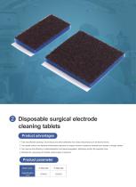 Disposable surgical electrodecleaning tablets P-050-050-1