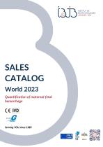 Sales catalog IBJB 2023 World - Quantification of maternal-fetal hemorrhage - 1