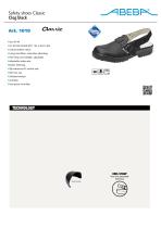 Safety shoes Classic Clog black Art. 1010 - 1