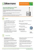Din type medical gas outlet - recessed