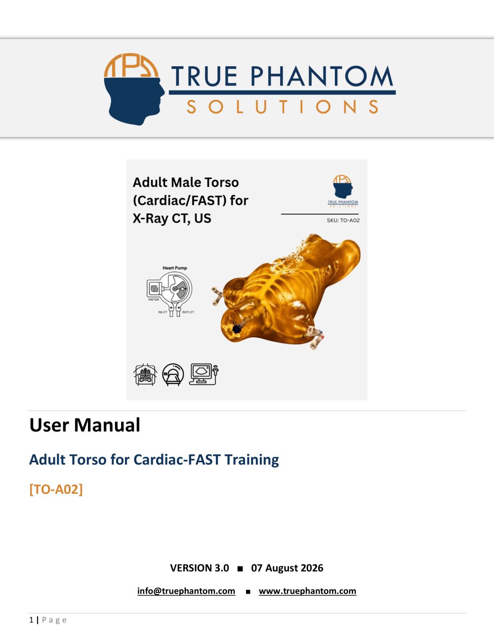 User Manual TO-A02 - True Phantom Solutions