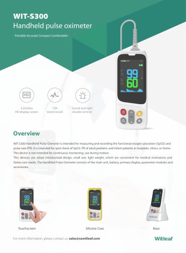 NEW WIT-S300 Handheld Pulse Oximeter
