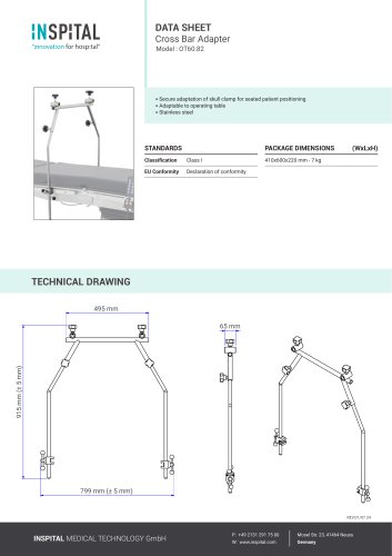 Cross Bar Adapter Model : OT60.82