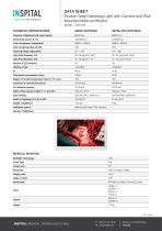 Double Head Operating Light with Camera and Wall Mounted Medical Monitor  Model : LD20.24S-2