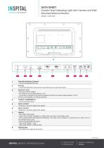 Double Head Operating Light with Camera and Wall Mounted Medical Monitor  Model : LD20.24S-3
