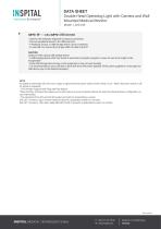 Double Head Operating Light with Camera and Wall Mounted Medical Monitor  Model : LD20.24S-4