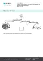 Double Head Operating Light with Camera and Wall Mounted Medical Monitor  Model : LD20.24S-5