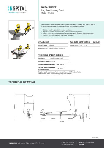 Leg Positioning Boot Model : OT60.77