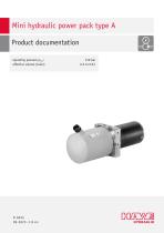 Mini hydraulic power pack type A