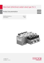 Valve bank (directional seated valve) type TLC 3 - 1