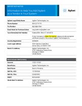 Information to Help You Add Agilent as a Vendor in Your System-1
