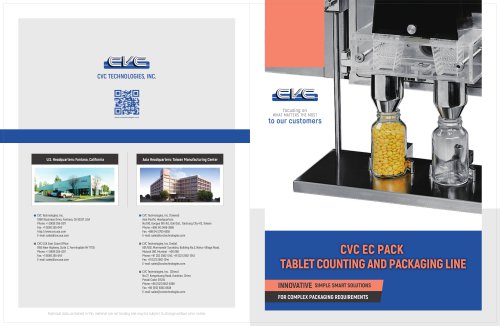 CVC EC PACK TABLET COUNTING AND PACKAGING LINE