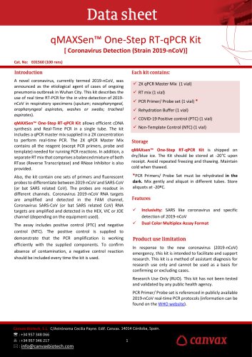qMAXSen™ One-Step RT-qPCR Kit
