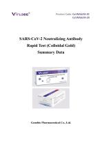 Genobio SARS-CoV-2 Neutralizing Antibody Rapid Test Colloidal Gold - 1