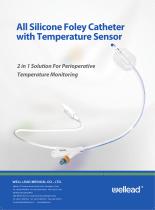 Well Lead - Silicone Foley Catheter with Temperature Sensor