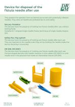 FISTULA NEEDLE DISPOSAL DEVICE AFTER USE - DISPOSITIVI SMALTIMENTO AGHI - 1