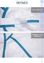 protective coverall / unisex / disposable / waterproof-4