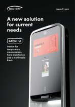 SANETIQ - Automatic dispenser with temperature body control and multimedia kiosk station