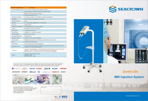 Seacrown&nbsp;MRI Injector - Zenith C60