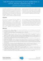 High-throughput monitoring of cancer cell/fibroblast cocultures, and their interaction with TNF-α-4
