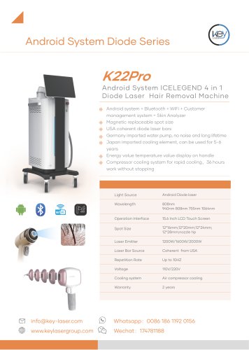 Android System ICELEGEND 4 in 1  Diode Laser Hair Removal Machine-K22Pro