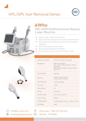 KPL+SHR Multifunctional Beauty Laser Machine-K9Pro