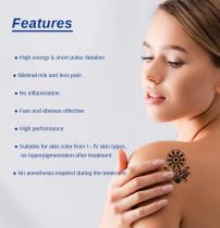 Picosecond Nd YAG Laser Tattoo Removal Skin Rejuvenation PICO VY12-3