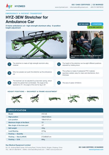 HYZ ambulance stretcher 3EW