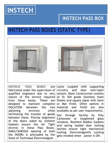 INSTECH PASS BOX