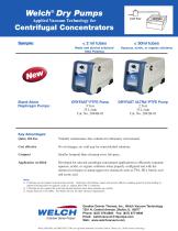 Welch® Dry Pumps Centrifugal Concentrators-1
