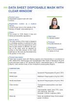 Disposable surgical mask with clear window-3